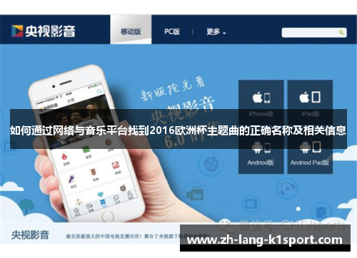 如何通过网络与音乐平台找到2016欧洲杯主题曲的正确名称及相关信息
